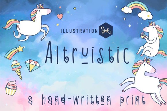 Altruistic: A Quirky Handwritten Font for Web Design
