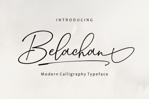 Belachan: A Dazzling Script Font for Editorial Elegance