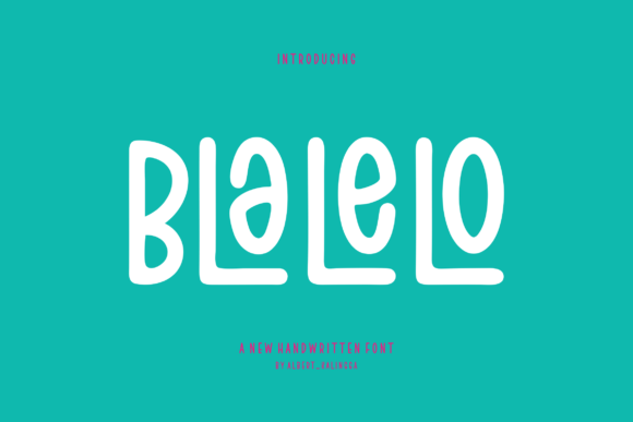 Blalelo: A Handwritten Font for Engaging Editorial Design