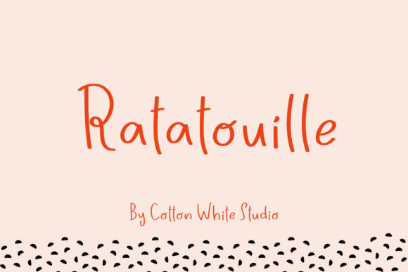 Bring Charm to Your Creations with Ratatouille Font