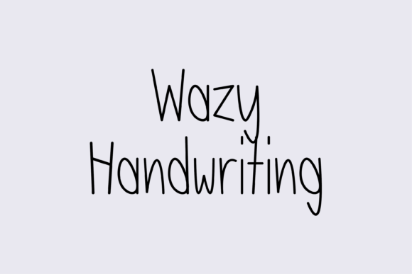 Bring Your Handmade Creations to Life with Wazy Font