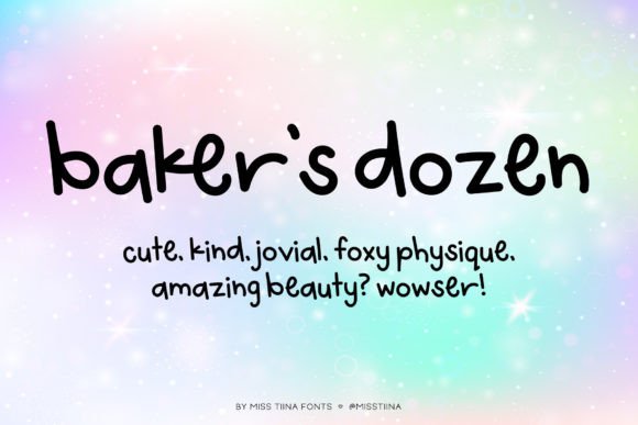 Charming Baker's Dozen: A Perfect Font for Sweet Branding