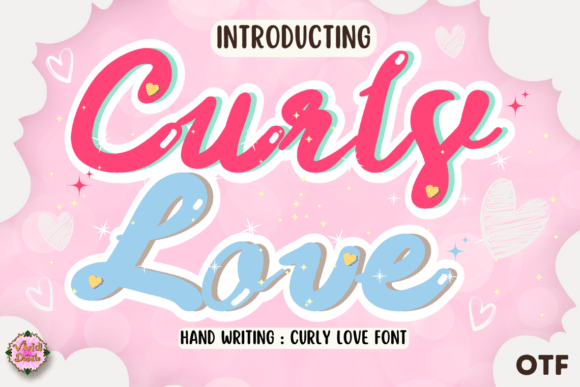 Curly Love: A Festive Hand-Lettered Font for Creative Projects