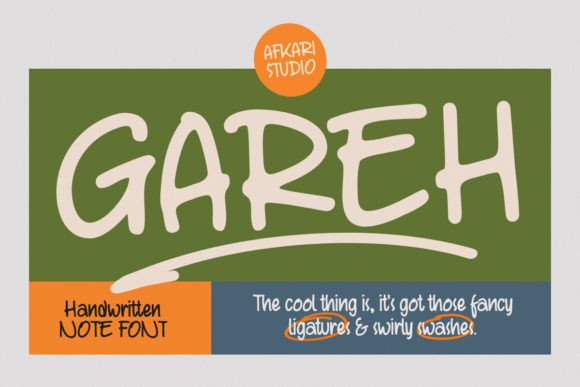 Discover Gareh: A Handwritten Font for Editorial Charm