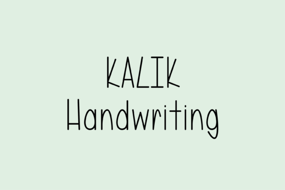 Discover Kalik: A Friendly Handwritten Font for Creative Projects