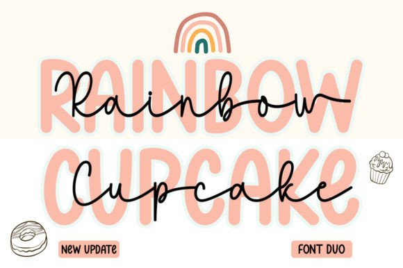 Discovering Rainbow Cupcake Duo: A Font for Editorial Elegance