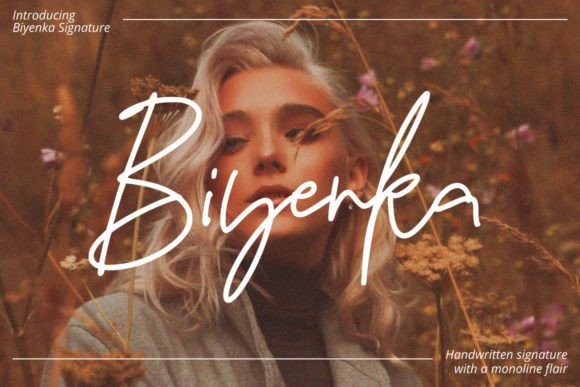 Elevate Your Brand with Biyenka Signature Font
