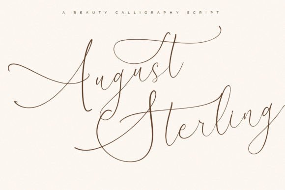 Elevate Your Craft with August Sterling Font