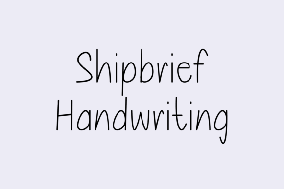 Enhance Your Brand with Shipbrief: A Friendly Handwritten Font