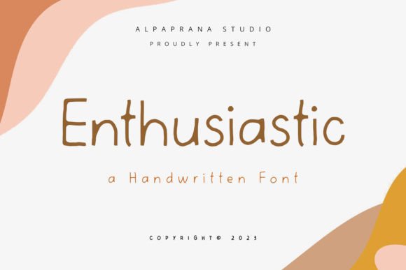 Enthusiastic: A Friendly Handwritten Font for Web Design