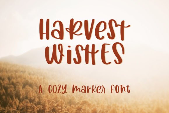 Harvest Wishes: A Cozy Handwritten Font for Your Brand