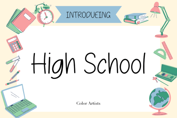 High School: A Font That Brings Back Nostalgic Varsity Vibes