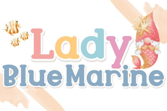 Lady Blue Marine: A Charming Handwritten Font for Web Design