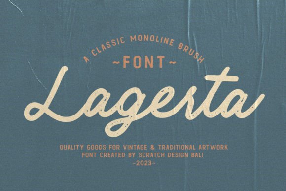 Lagerta: A Bold Script Font for Memorable Branding