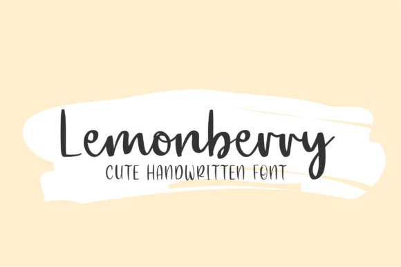 Lemonberry: A Romantic Handwritten Font for Editorial Design