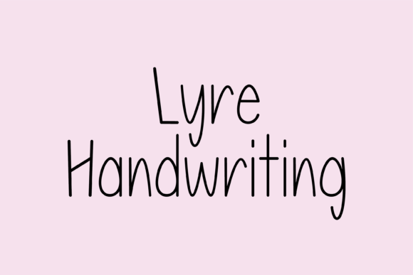 Lyre: A Script Font with Elegant Versatility
