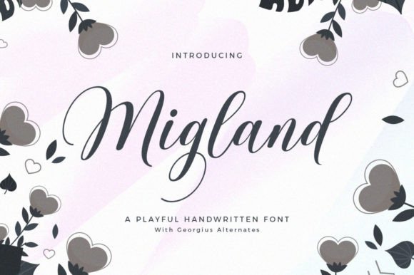 Migland: A Script Amp Font for Elegant Branding