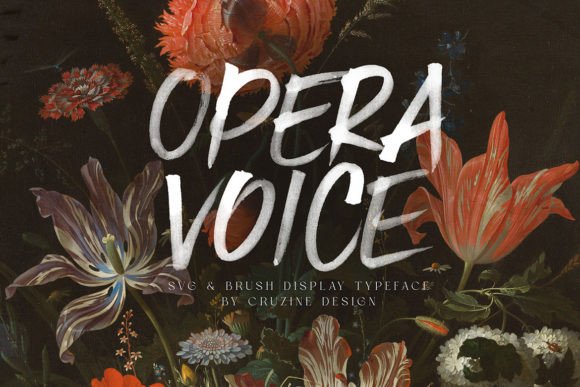 Opera Voice: A Bold Brush Font for Editorial Elegance