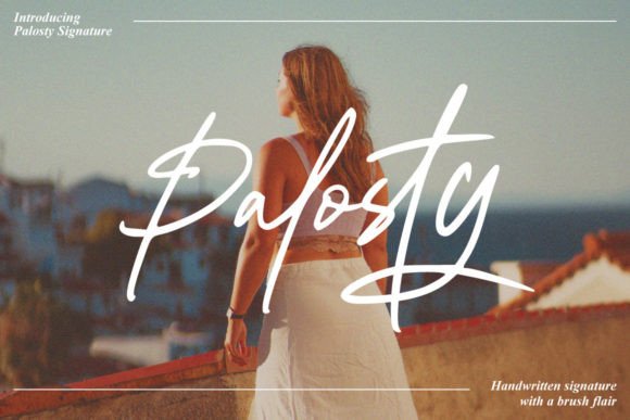 Palosty: A Signature Script Font for Elegant Campaigns