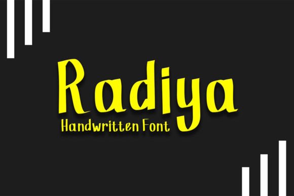 Radiya: A Handwritten Font for Eye-Catching Brand Content