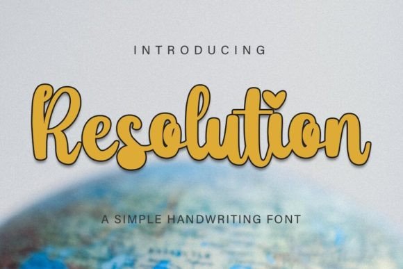 Resolution: A Script Font for Elegant and Modern Editorial Design
