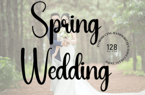 Spring Wedding: A Charming Handwritten Font for Web Design