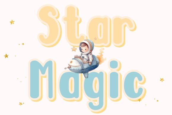 Star Magic: A Whimsical Font for Enchanting Editorial Design