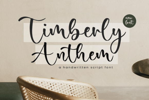 Timberly Anthem: A Handwritten Script Font for Modern Web Design