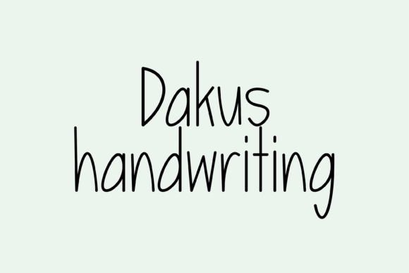 Transform Your Brand with Dakus: A Friendly Handwritten Font