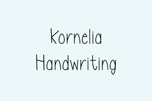 Transform Your Brand with Kornelia: A Friendly Handwritten Font