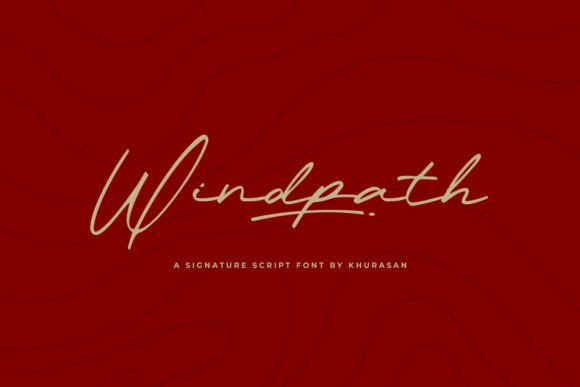 Windpath: A Stylish Script Font for Editorial Design